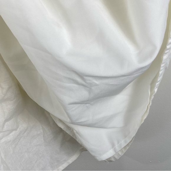 Banana Republic Linen Blend True Wrap Tie‎ Waist Puff Sleeve Mini Dress M (NWT) - Picture 8 of 9